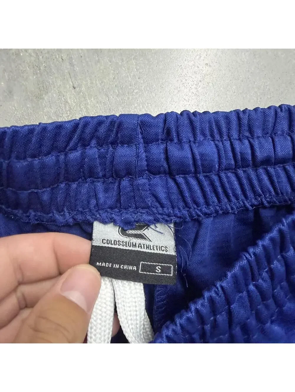 Y2K Men's Colosseum Athletic Blue Baggy Sweatshorts Sized Small